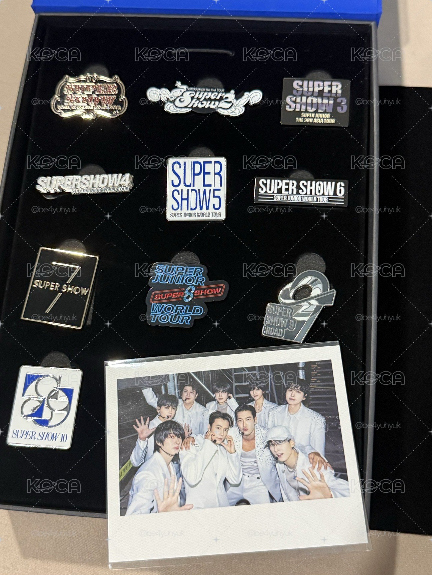 SuperShow徽章十枚+K4特典（含盒子）
