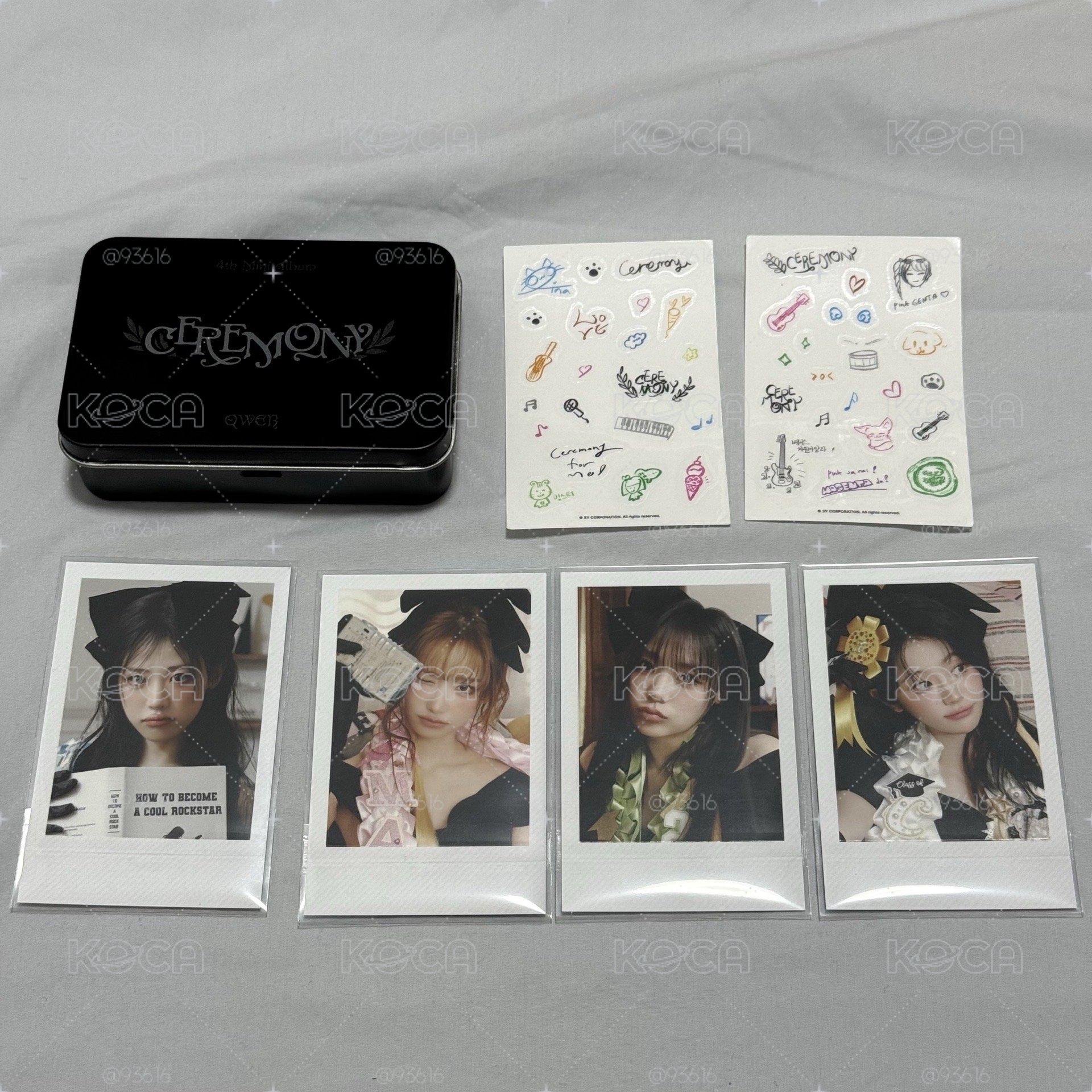 QWER 快閃店 拍立得裝飾組