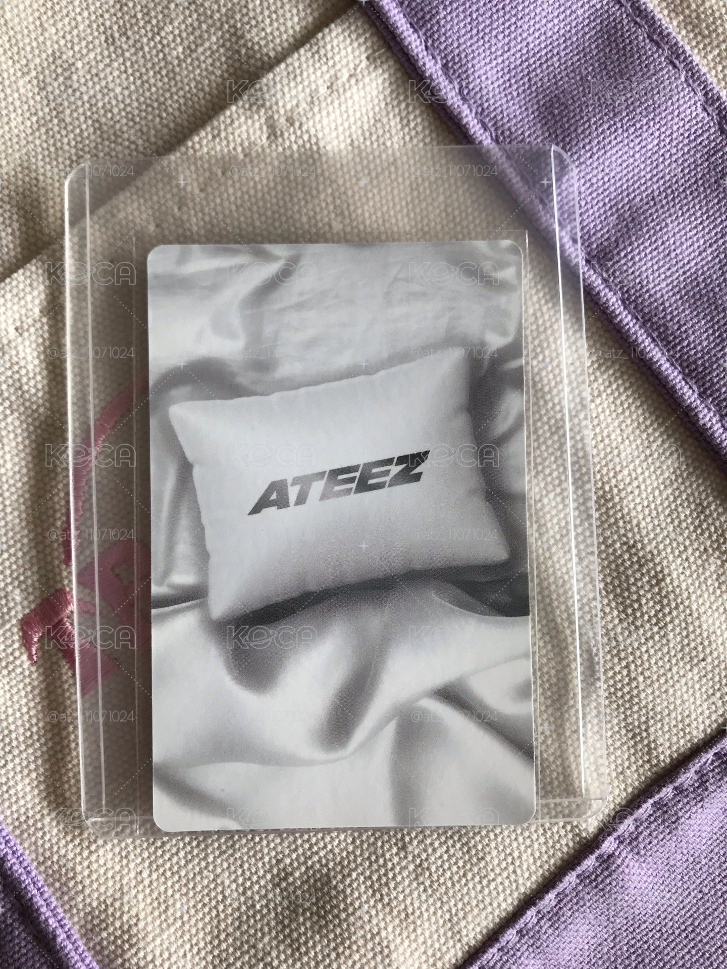 ateez 潤浩 美通 枕頭卡 golden hour part 3 hello82 快閃店特典