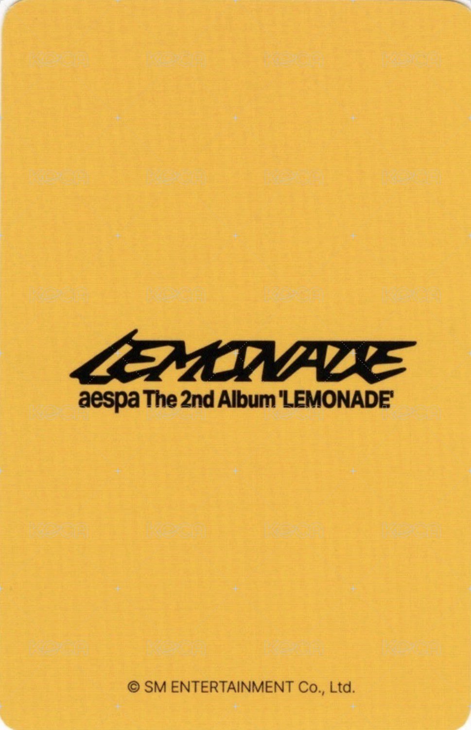 LEMONADE el 2.0 幸運卡  背面