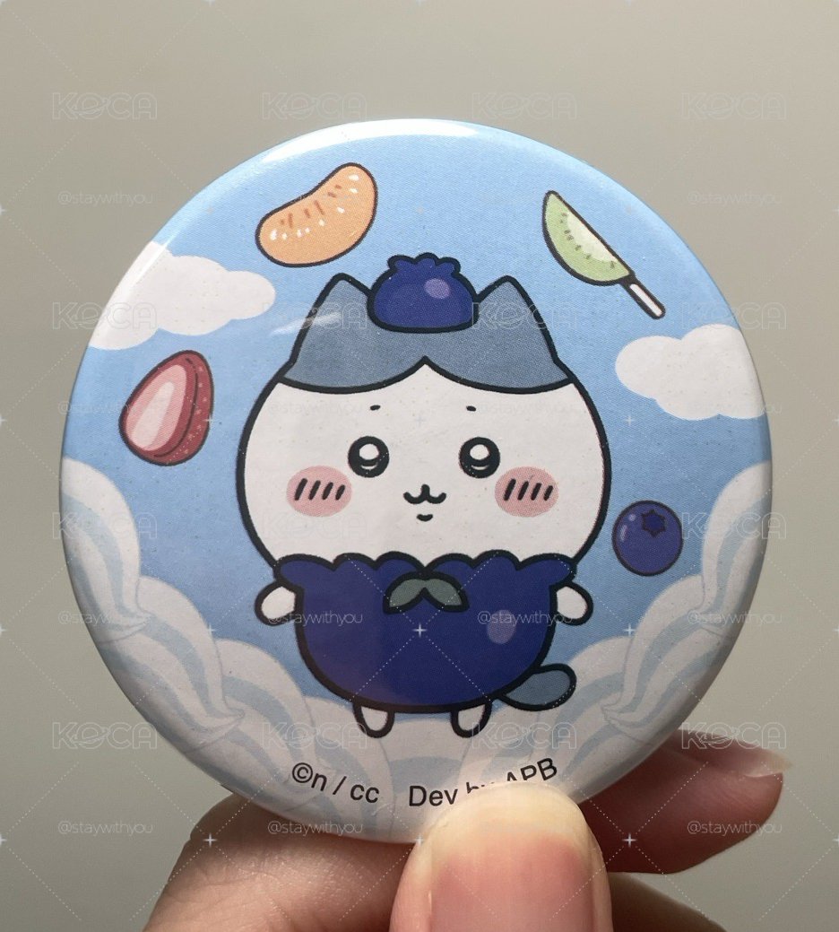 藍莓小八 水果系列 徽章