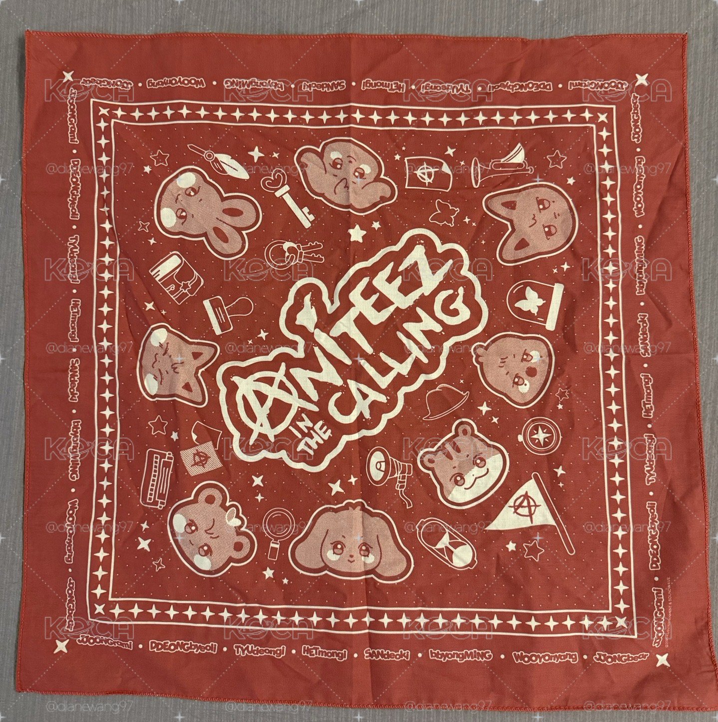 ANITEEZ IN THE CALLING 頭套頭巾 BANDANA 紅