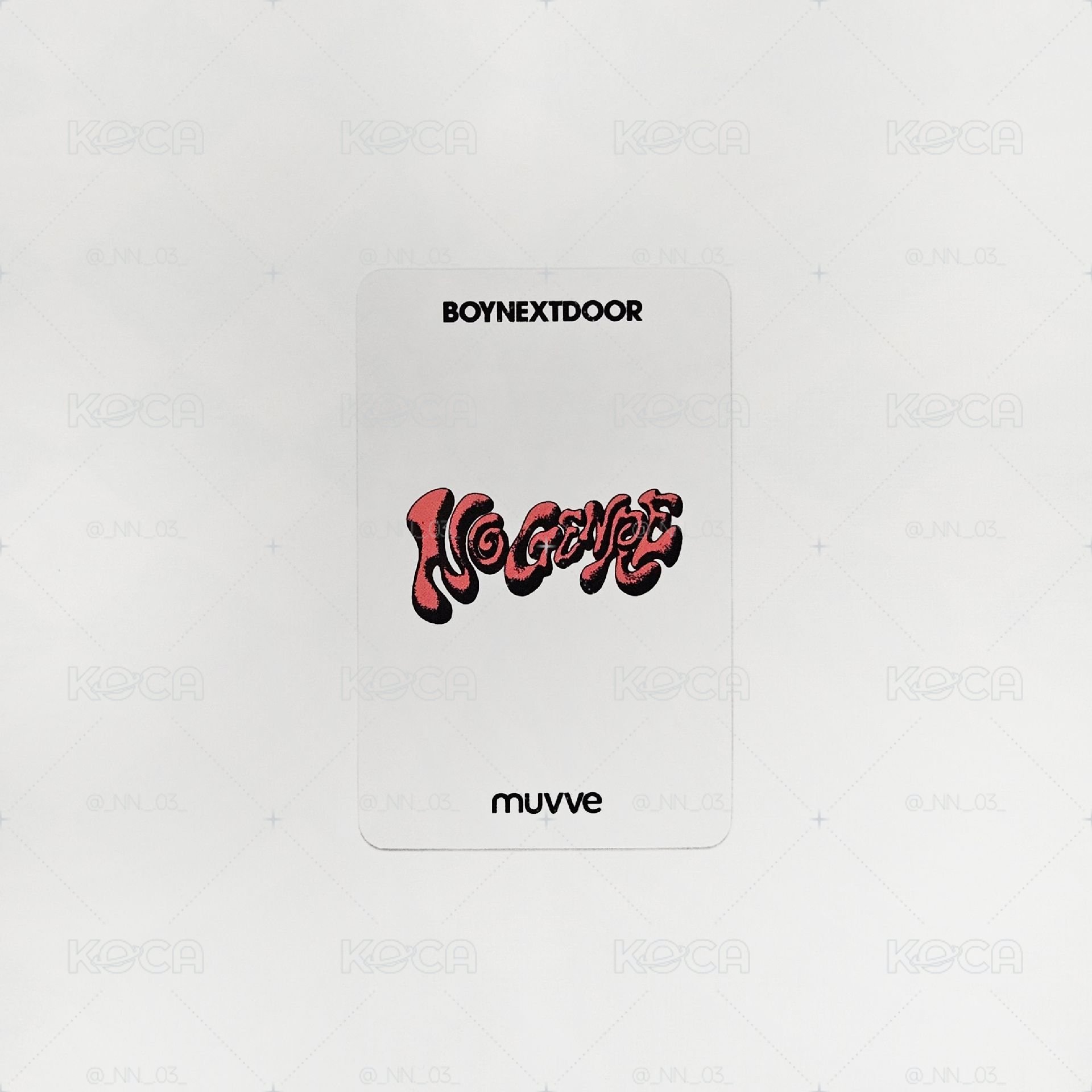 ⛄No Genre Muvve2.0簽售