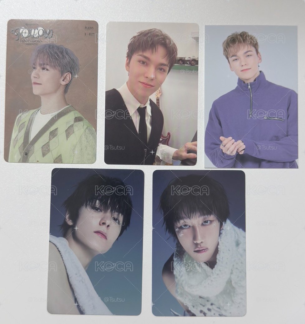 （現貨 整圖6張 一日內寄出）seventeen 崔瀚率 Vernon the8 v8 小卡盤 專卡