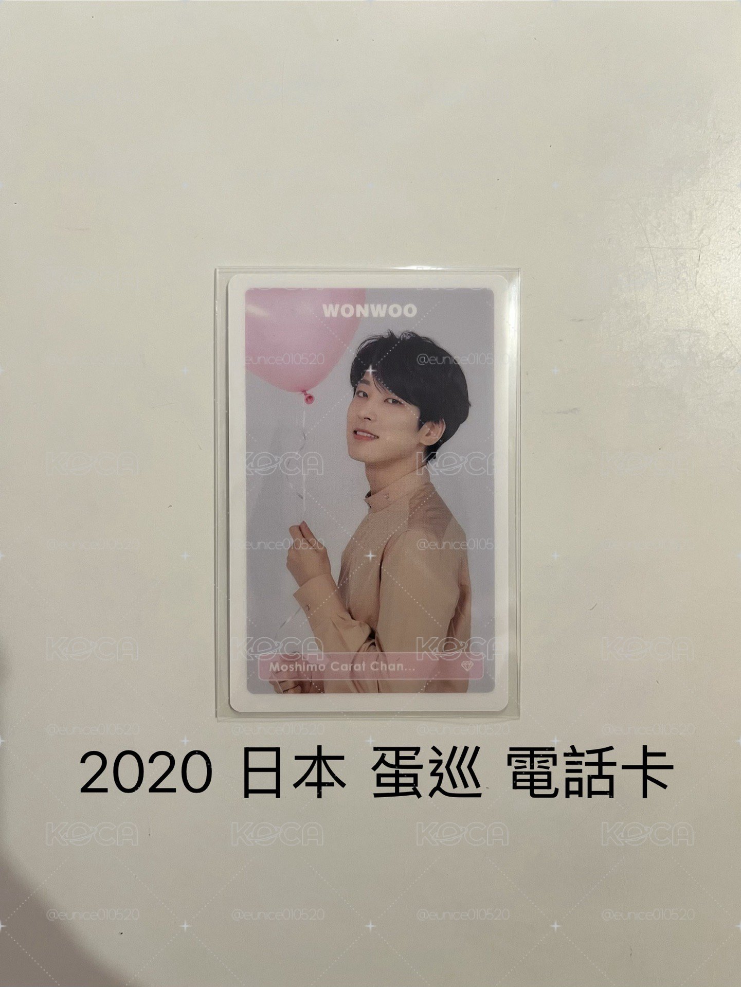 圓佑 2020 日本 蛋巡 電話卡