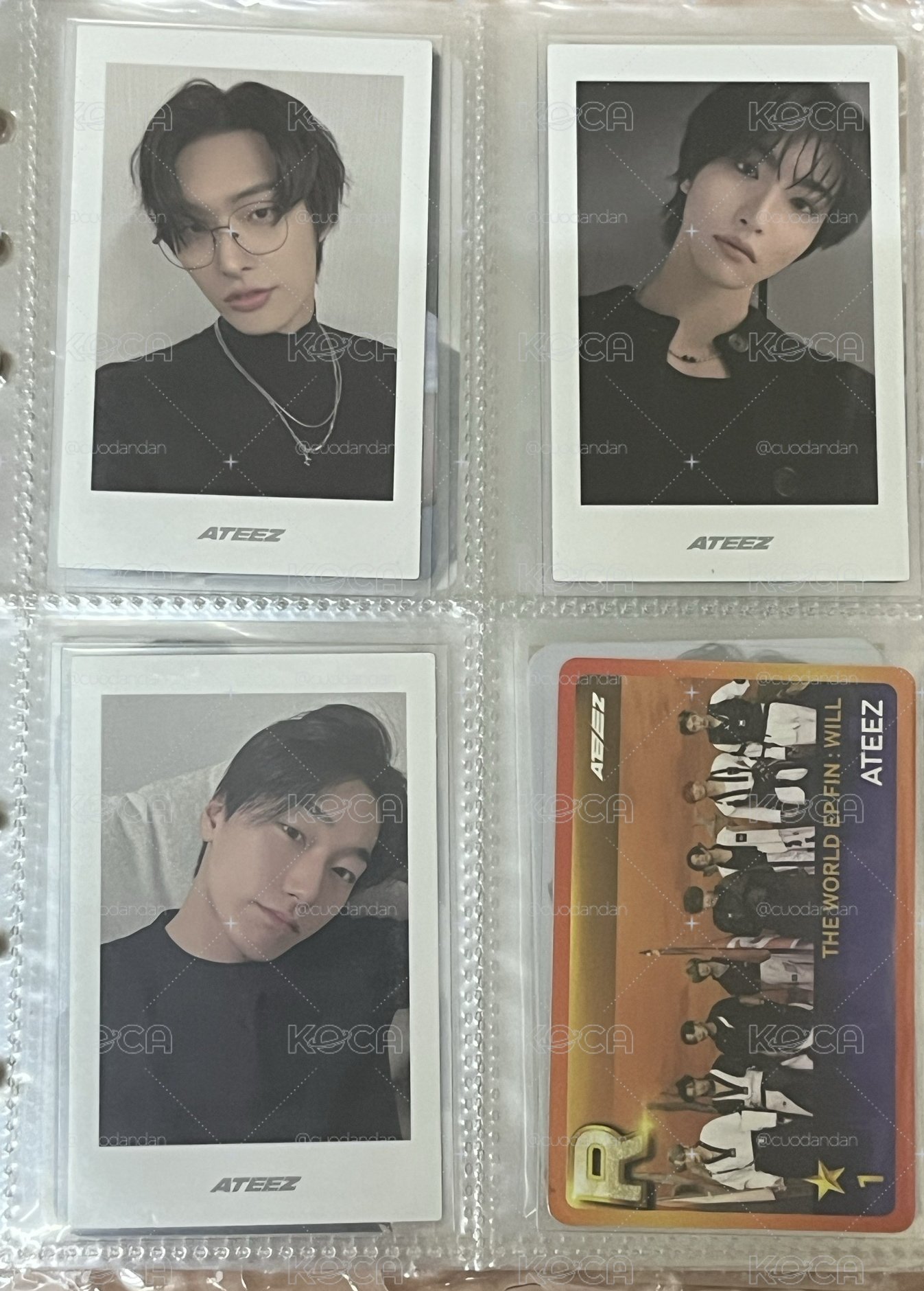 ATEEZ 星化 崔傘 旼琦 專卡拍立得