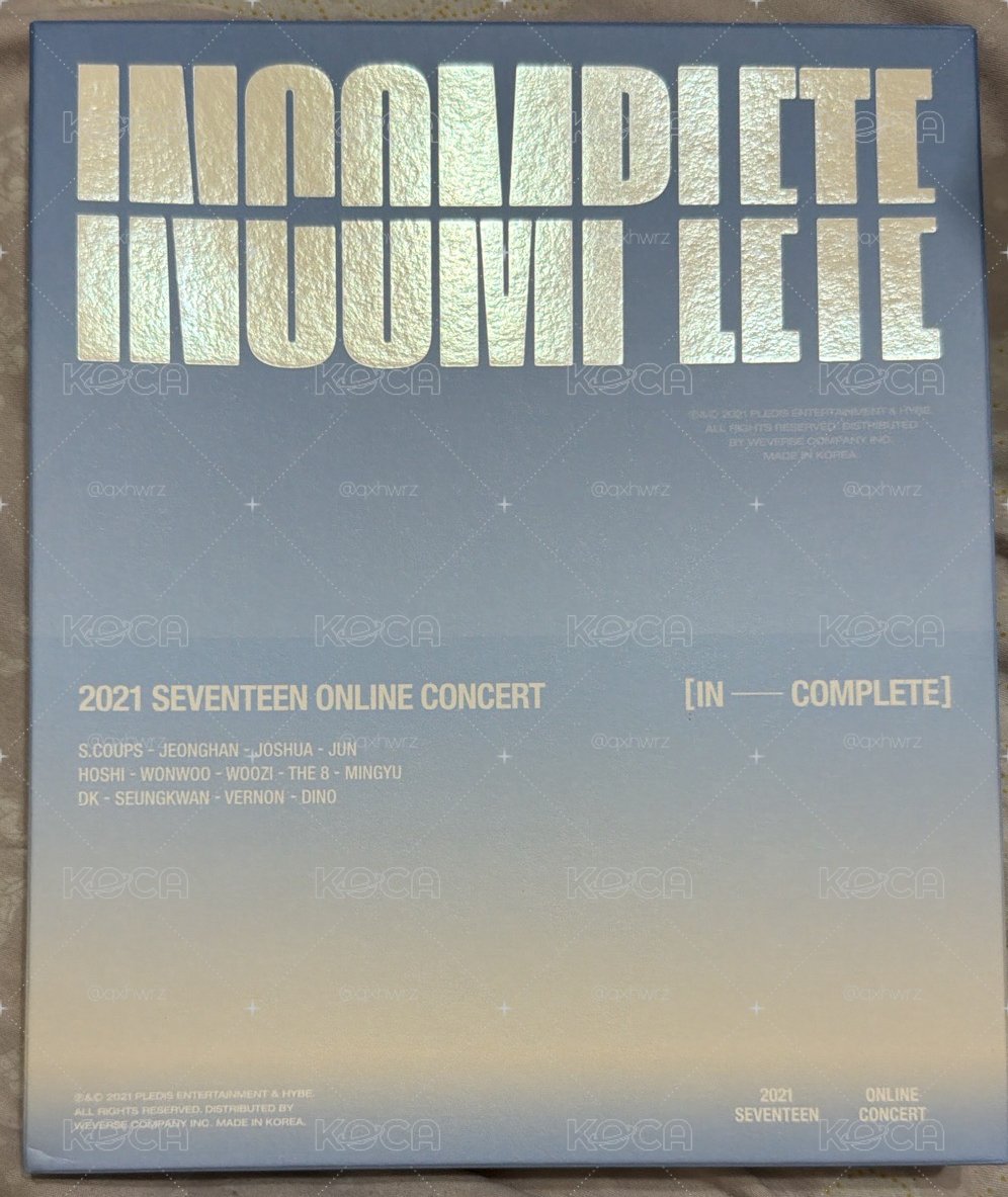 INCOMPLETE 回憶錄 寫真CD