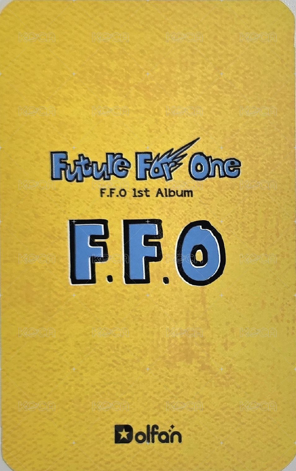 Future For One 周邊 Dolfan 私服 隨機卡  背面