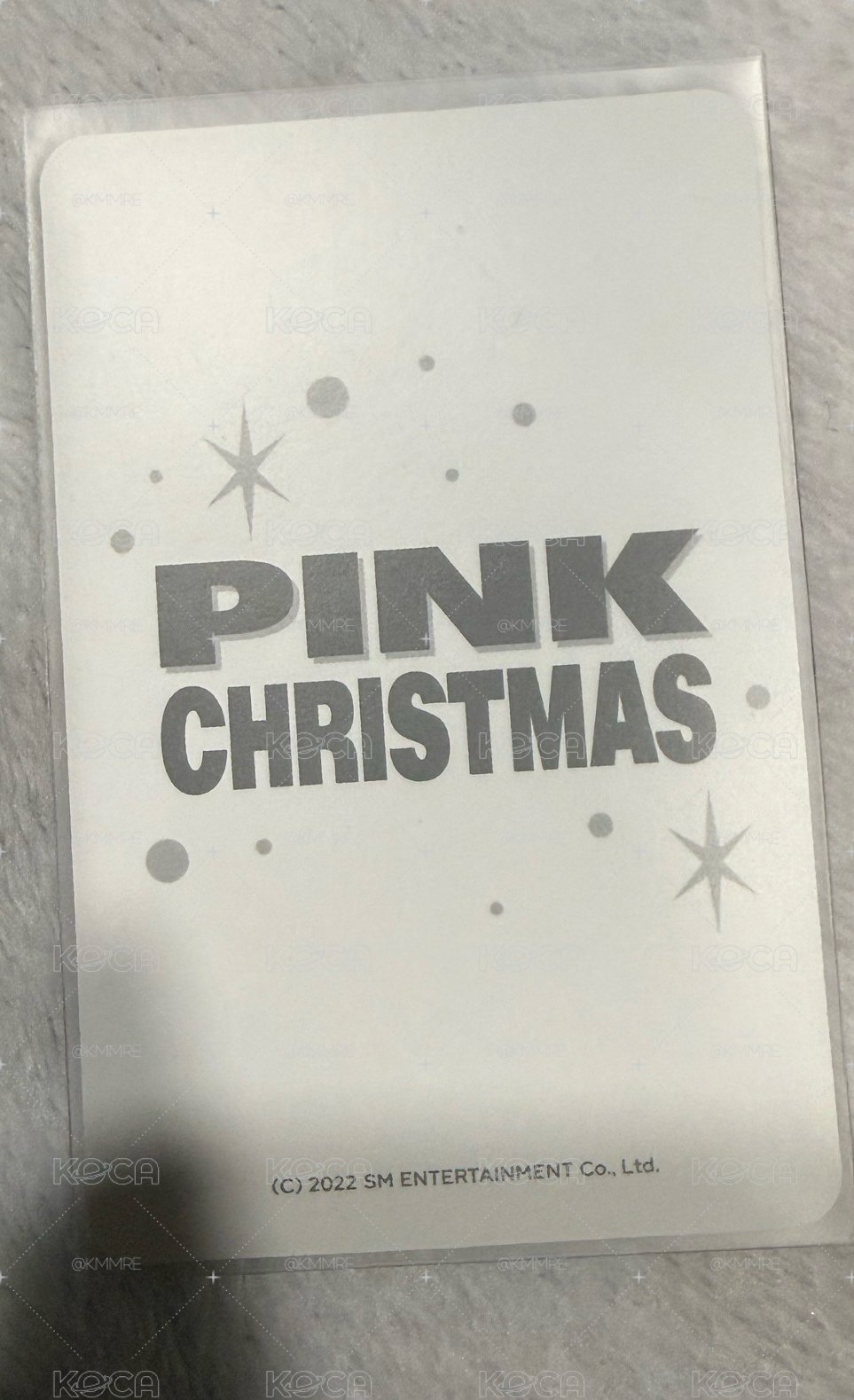 aespa Pink Christmas 2022 隨機卡 Karina