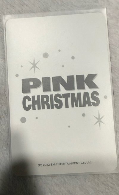 aespa Pink Christmas 2022 隨機卡 Karina