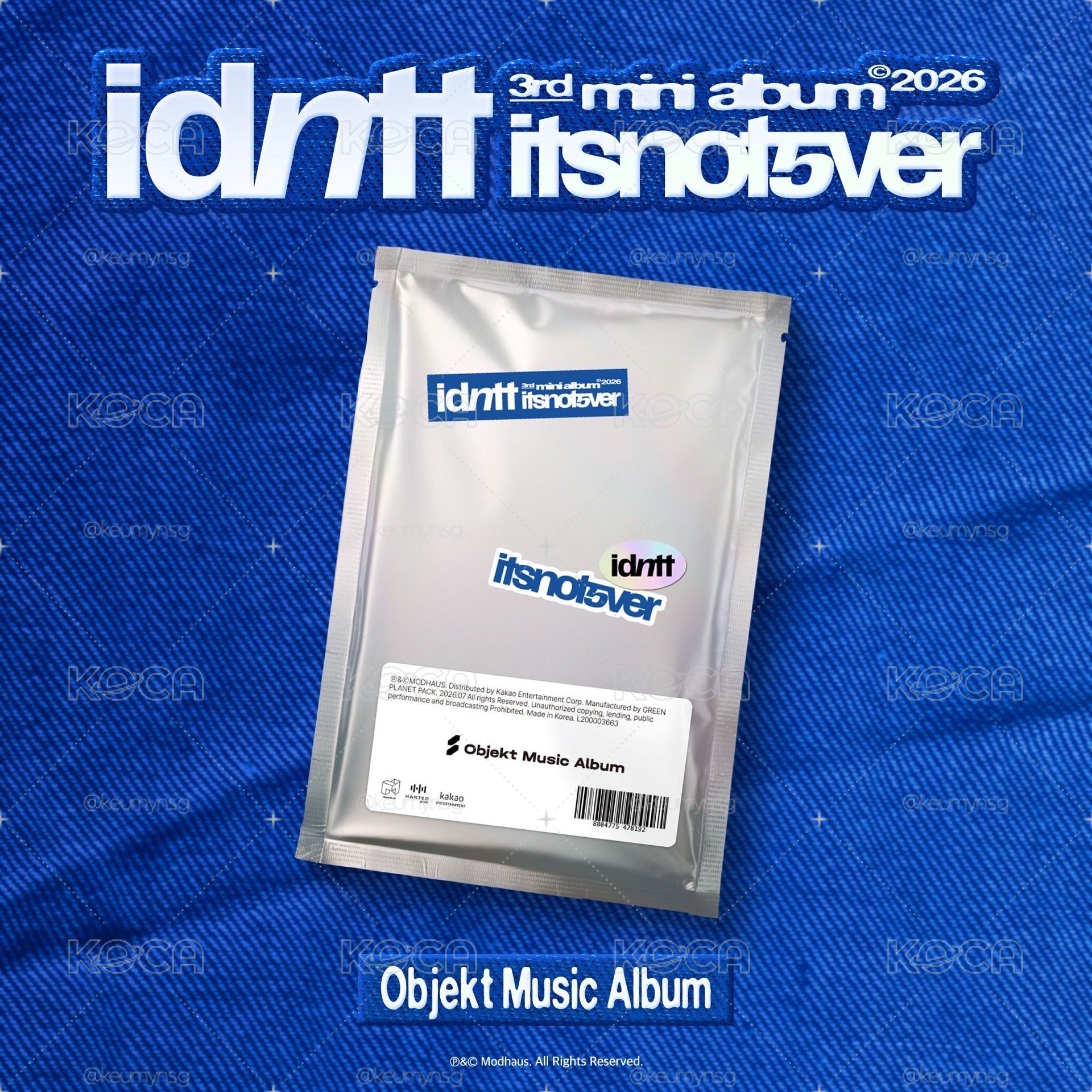 idntt itsnot5ver OMA 未拆卡包