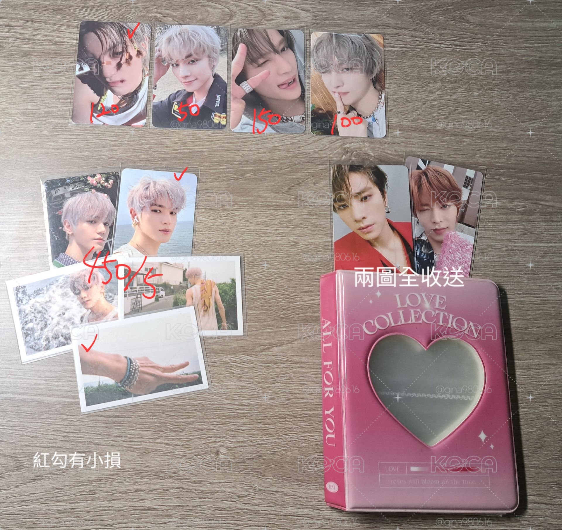 NCT 一代手燈&小卡
