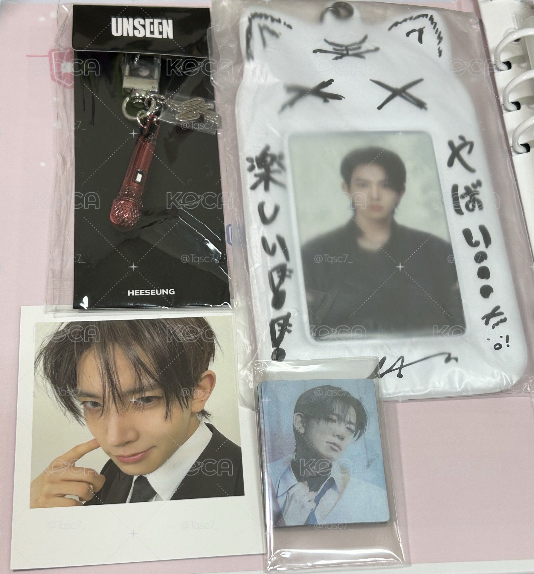 UNSEEN麥克風+日巡手繪卡套 李羲承
