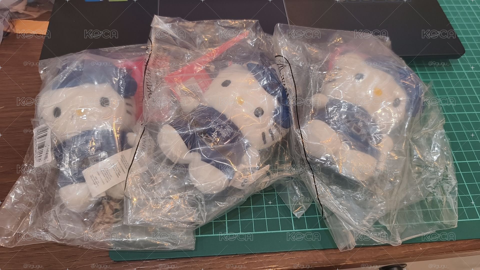 美國洛杉磯道奇隊世界大賽冠軍Kitty吊飾