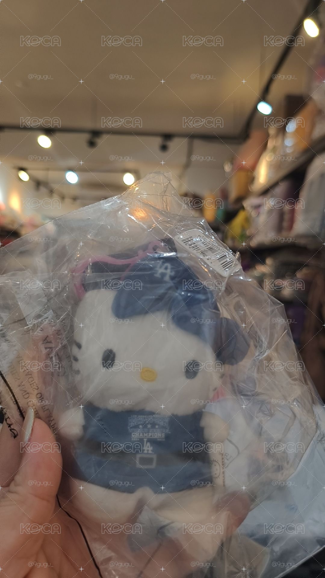 美國洛杉磯道奇隊世界大賽冠軍Kitty吊飾