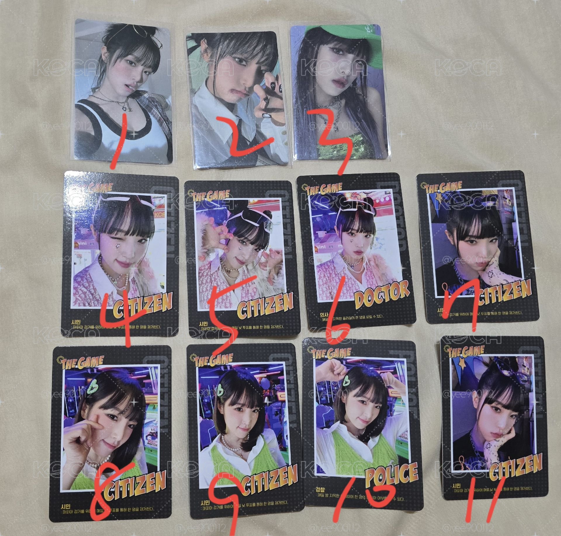 IZONE yena solo Love war 專卡 年曆卡