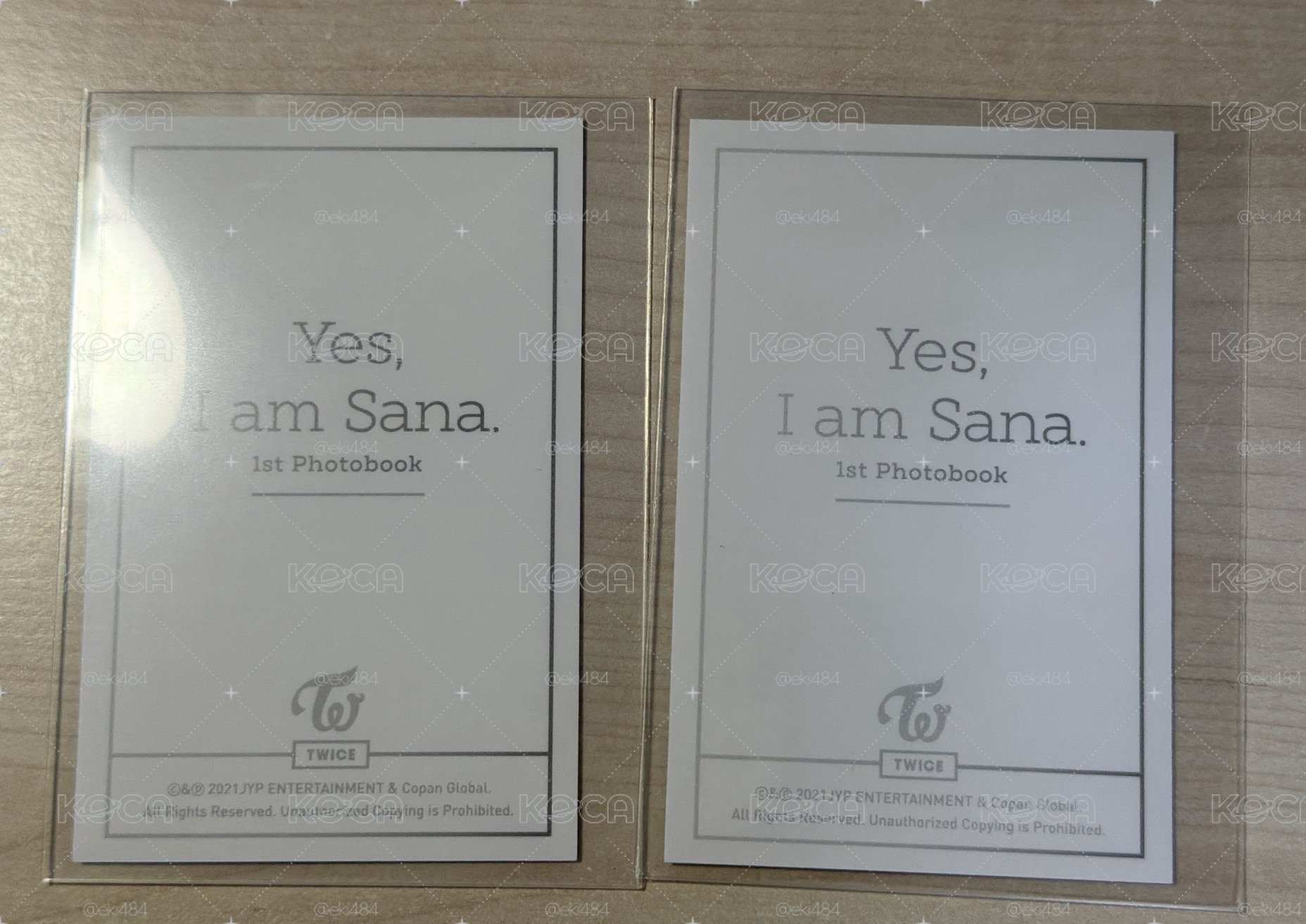 Twice Sana yes I am 周邊卡