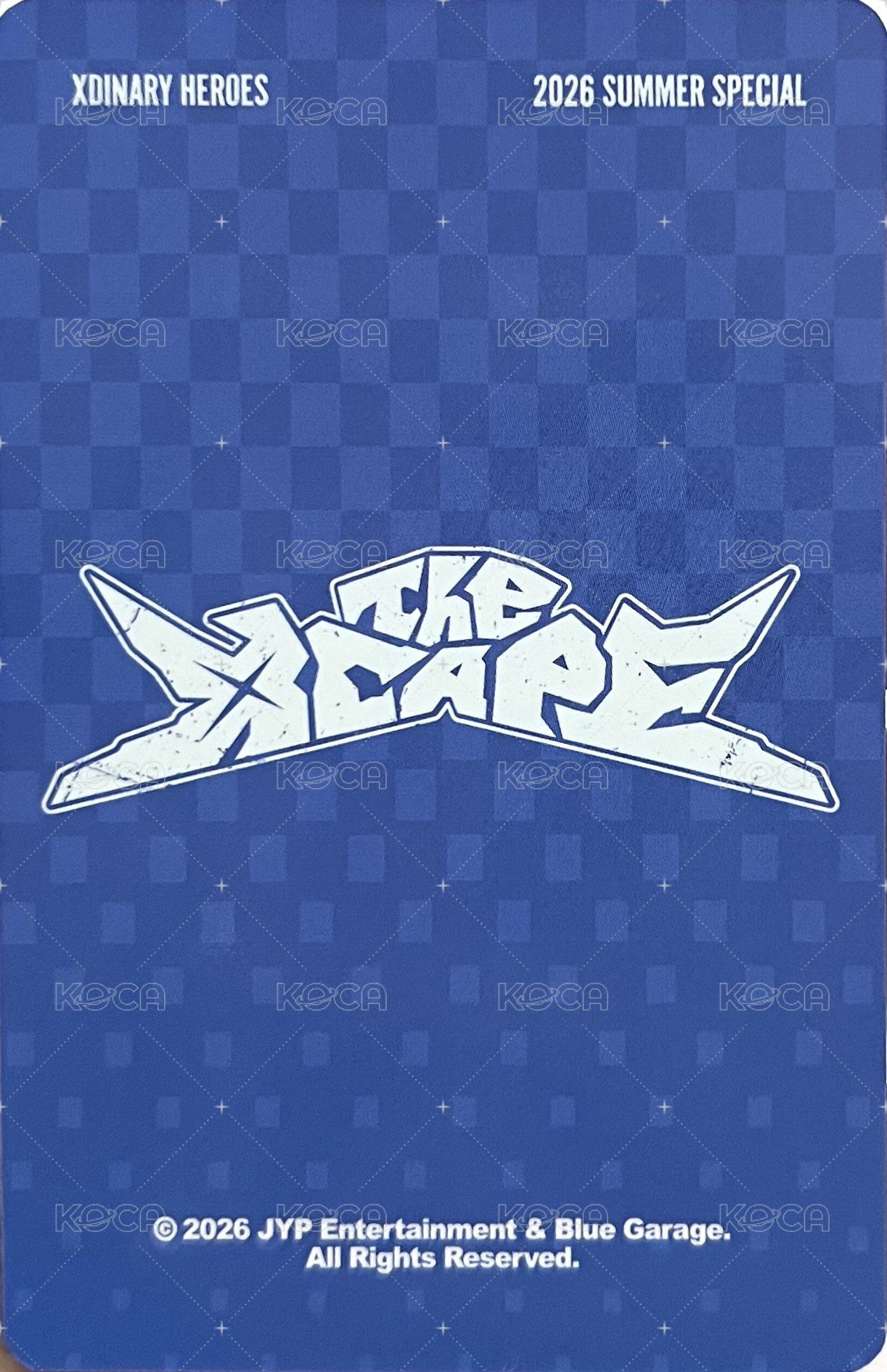 2026 THE XCAPE 線下 滿額卡  背面