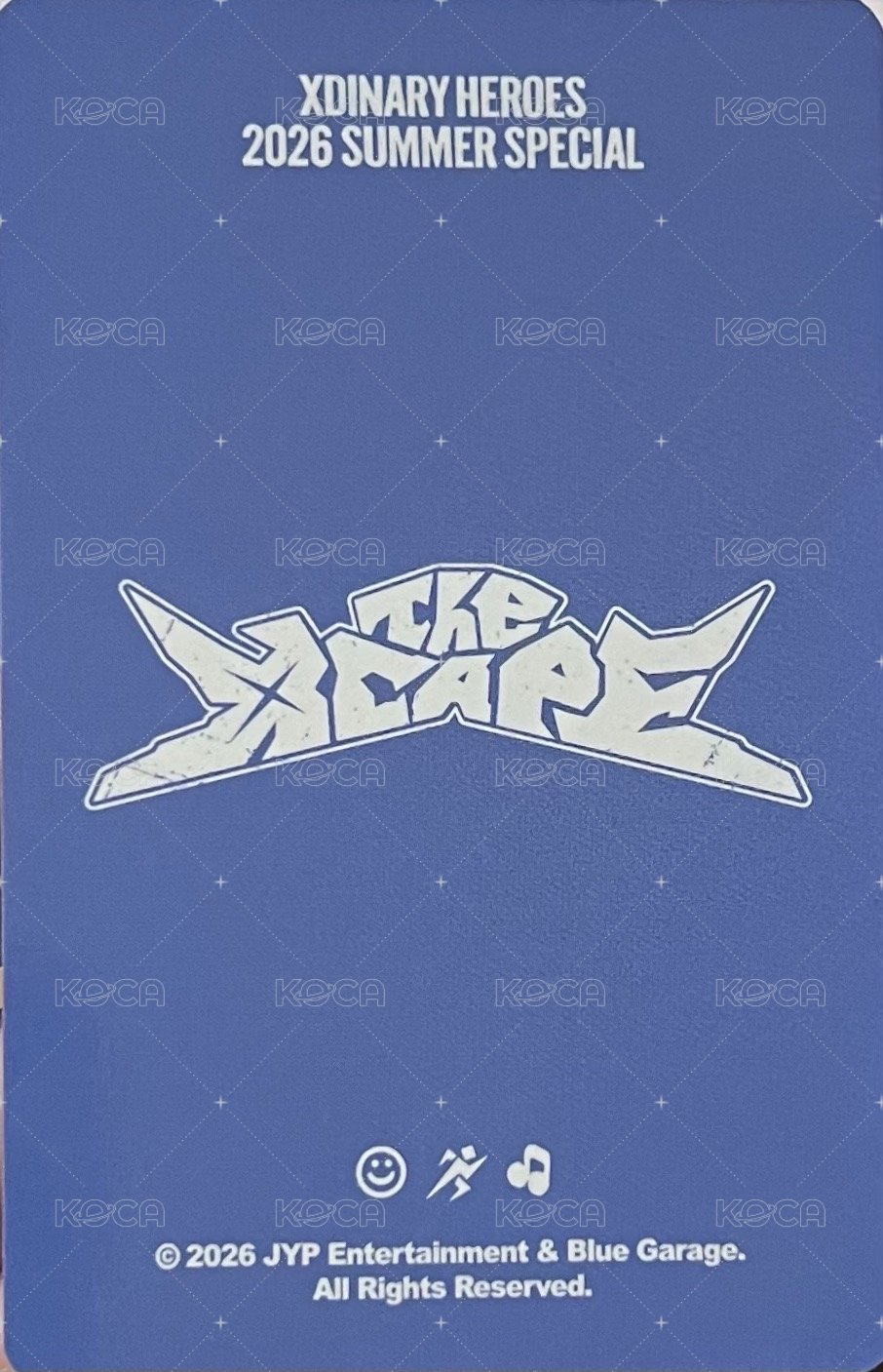 2026 THE XCAPE 周邊卡 卡包 背面