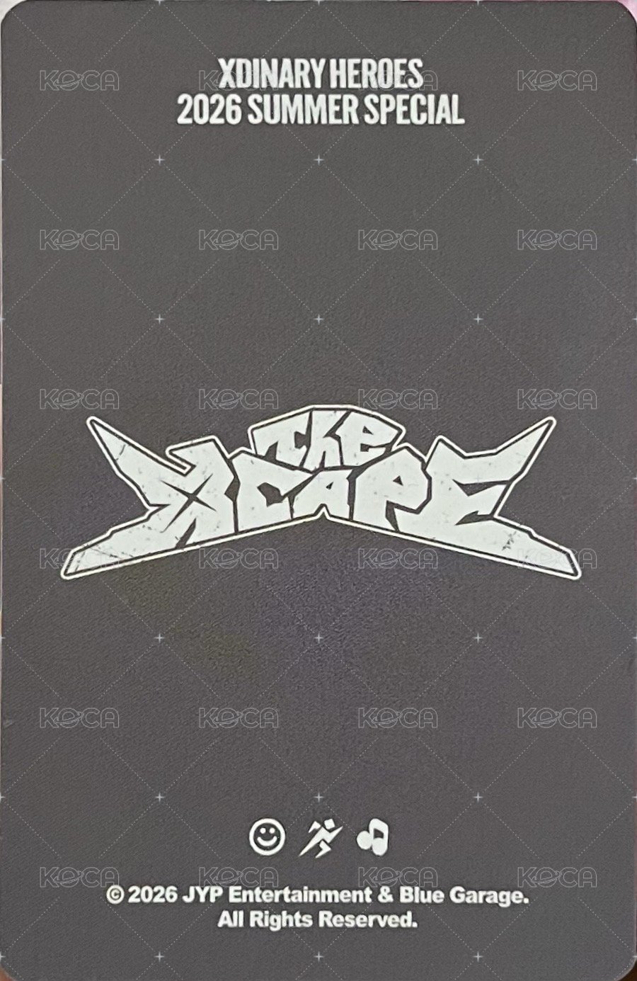 2026 THE XCAPE 周邊卡 卡包 背面