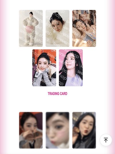 IRENE Biggest Fan MD 已拆隨機卡
