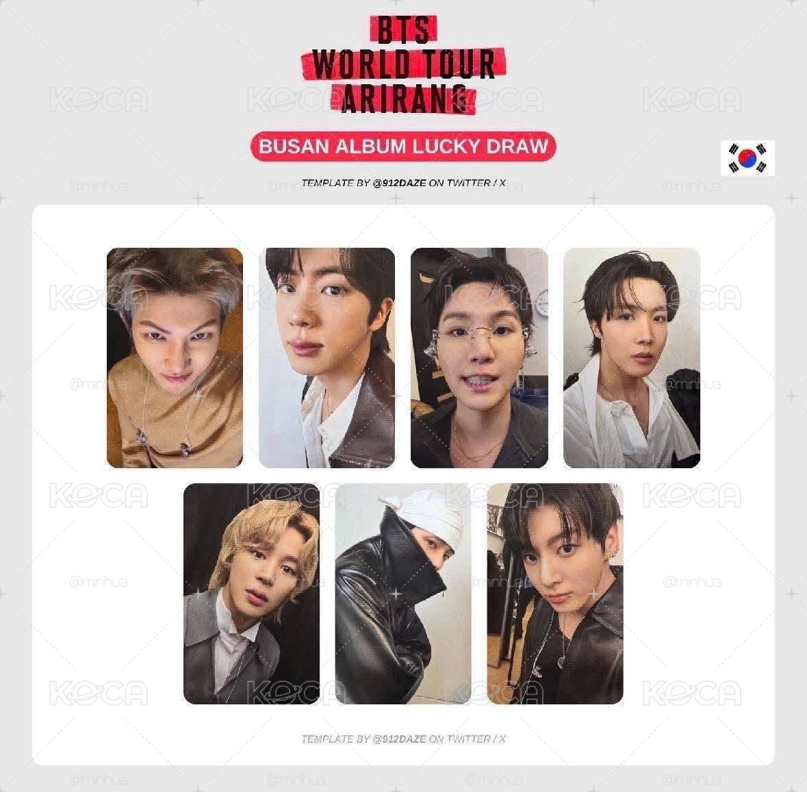 防彈少年團 BTS 釜山場演唱會 限定特典卡