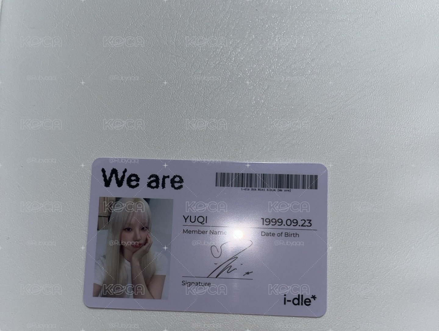 I-dle we are Yuqi 身分證100 小卡80