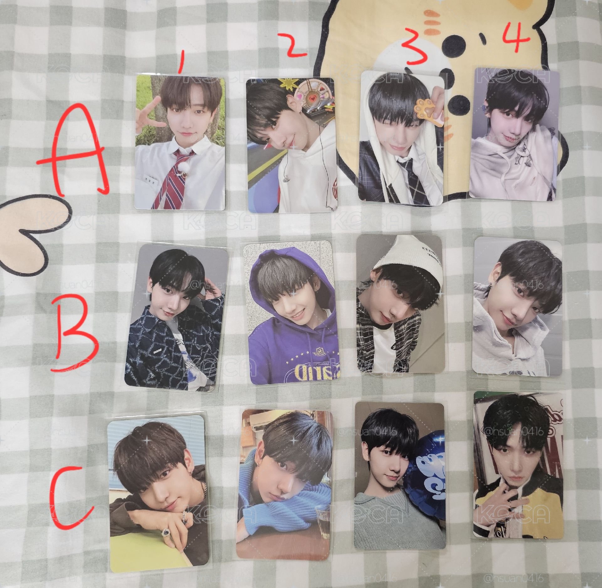明宰鉉特典卡 校服+HOW