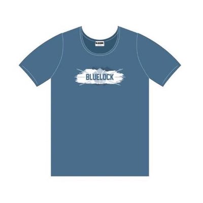 藍色監獄 BLUELOCK 短袖 T 恤 鎖鏈款 藍色 M 碼 羚邦官方授權 Miravivi 周邊服飾