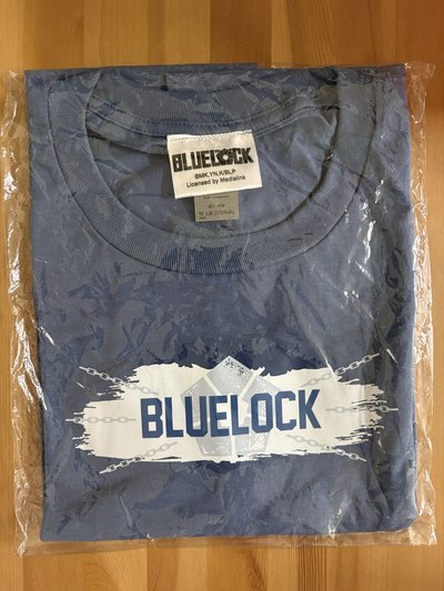 藍色監獄 BLUELOCK 短袖 T 恤 鎖鏈款 藍色 M 碼 羚邦官方授權 Miravivi 周邊服飾