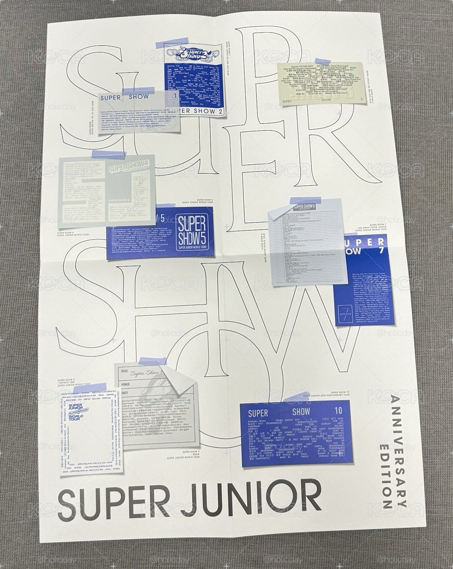 Super Show Anniversary Edition（曲目表海報+背影折疊海報）