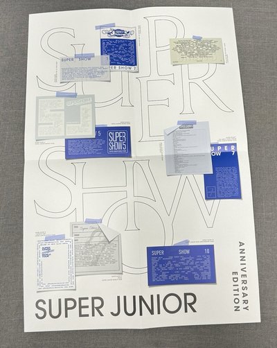 Super Show Anniversary Edition（曲目表海報+背影折疊海報）