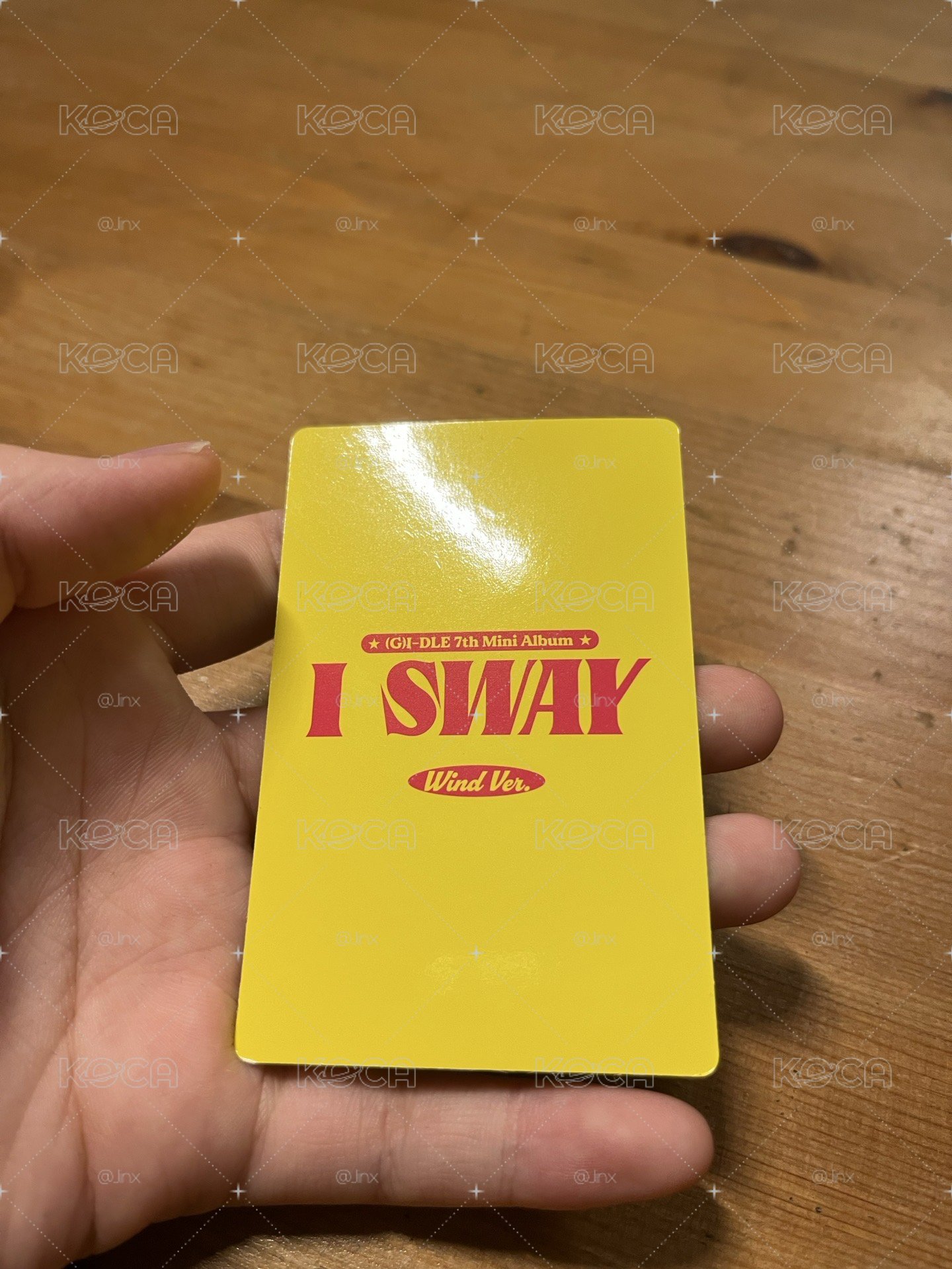 I-DLE《I SWAY》Wind Ver. 舒華官方專輯小卡