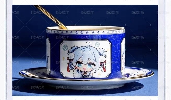 － 描金玲瓏瓷咖啡杯