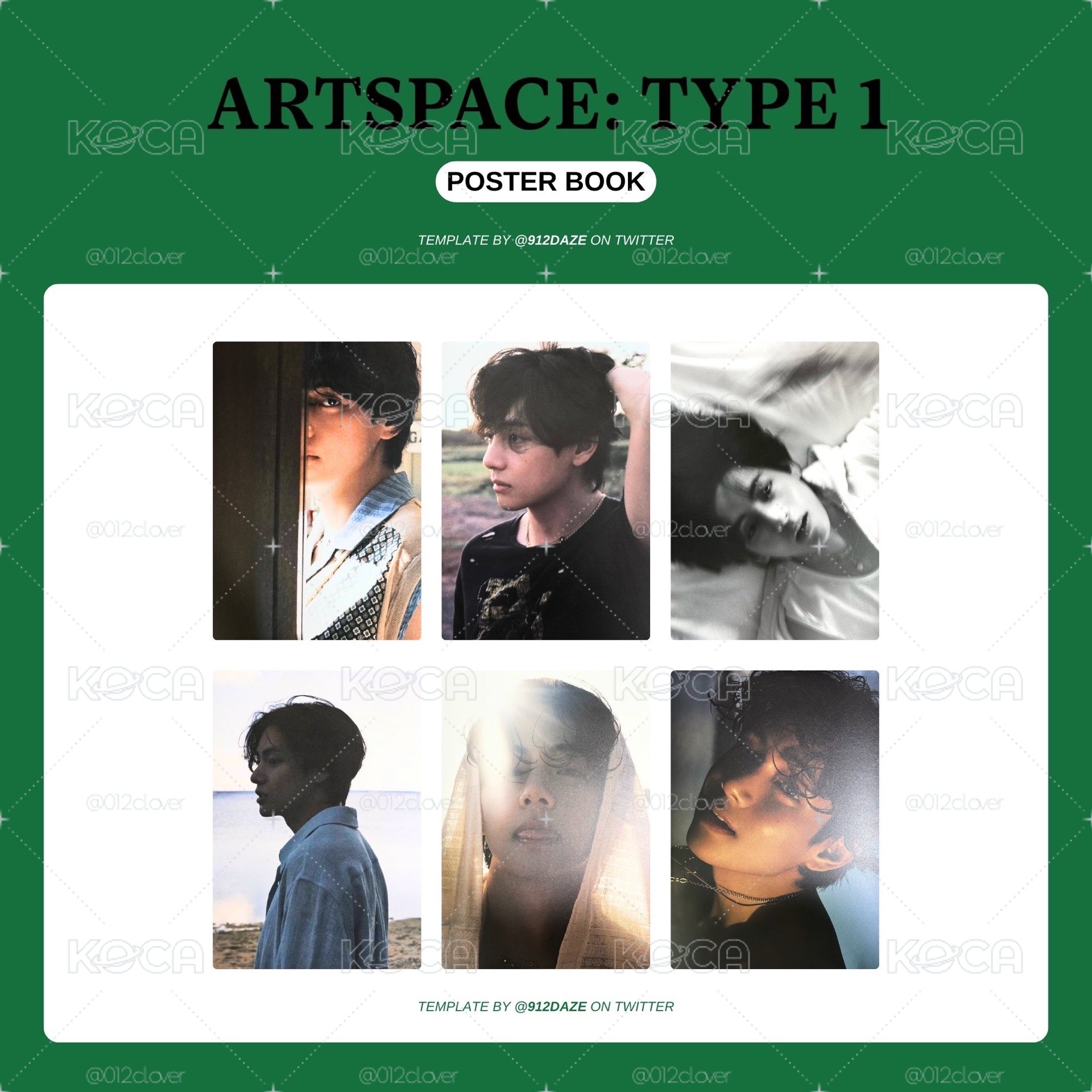 BTS V 金泰亨 Type1海報組