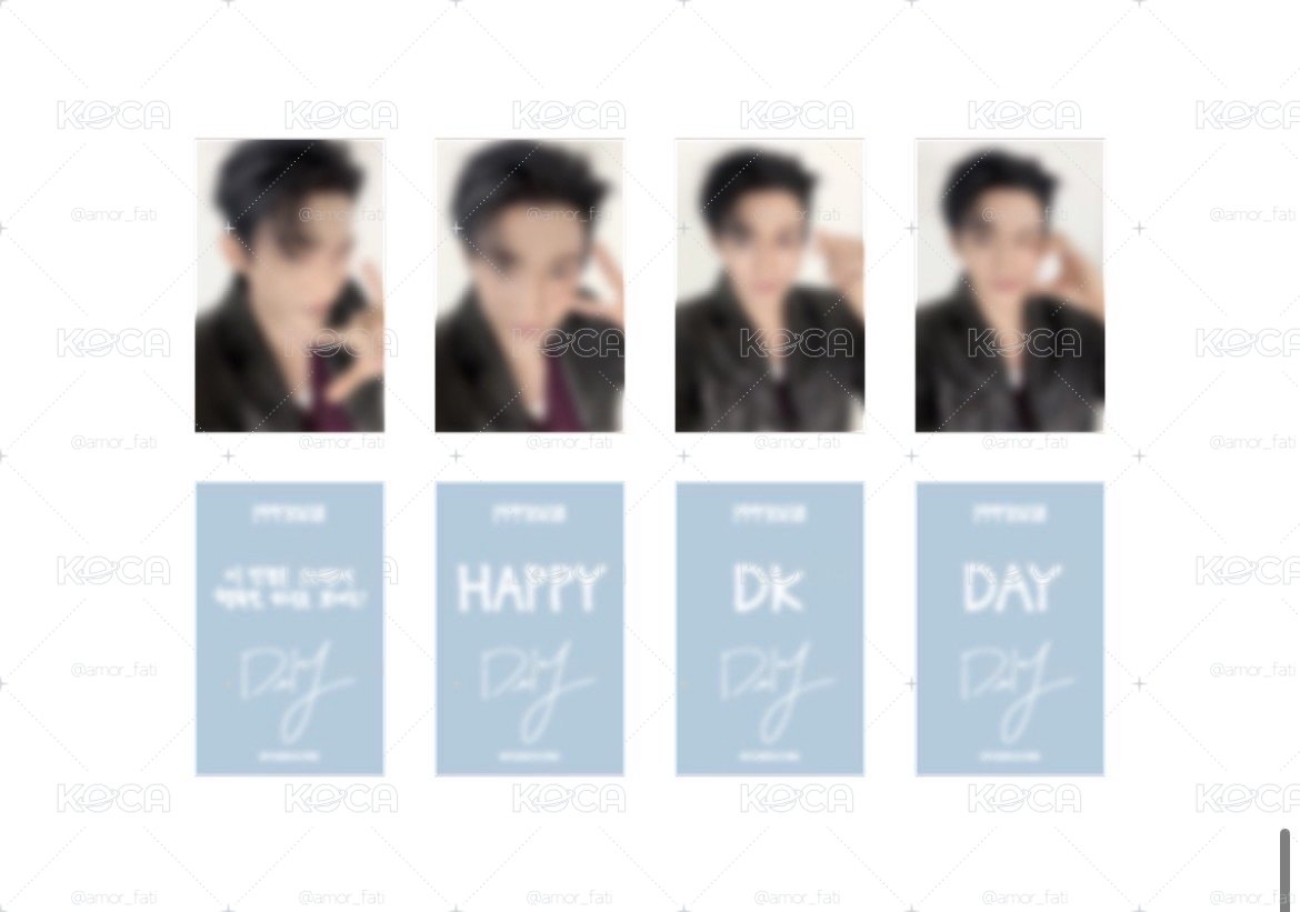 SVT💎 DK 生日禮 小卡一組