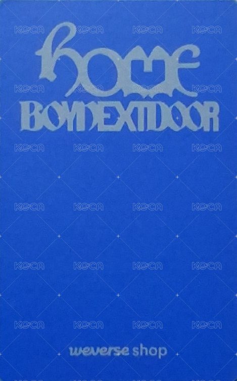 HOME kkt 特典卡  背面