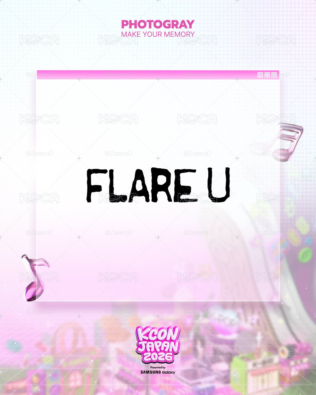 FLARE U X [KCON JAPAN 2026 X PHOTOGRAY] 人生四格卡 代印 1組兩張