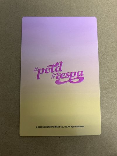 #potd展會 周邊卡 aespa 廣州快閃衛衣