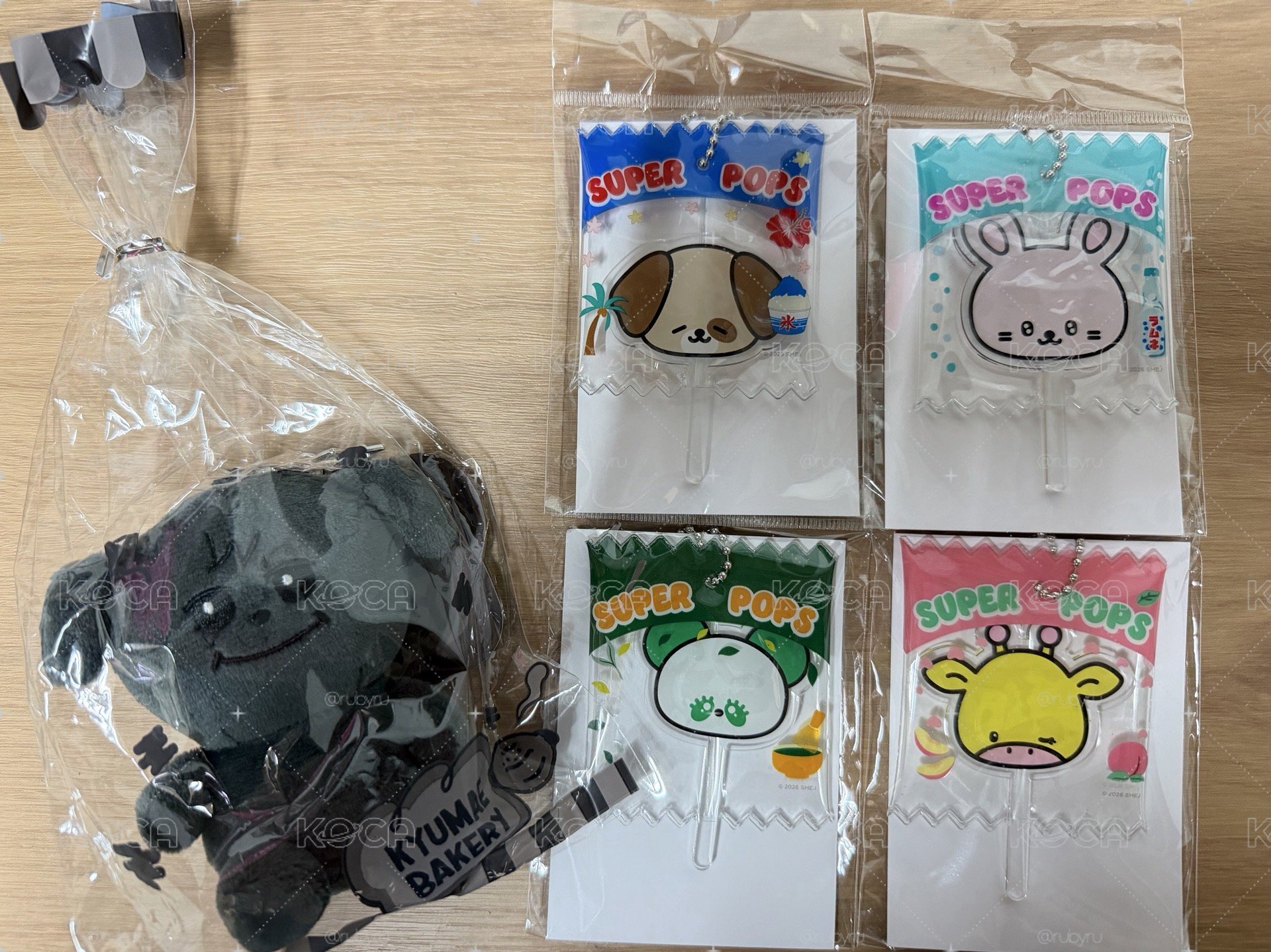 圭美快閃店 吊娃 烤焦/黑色圭美鑰匙圈+棒棒糖吊飾 現貨