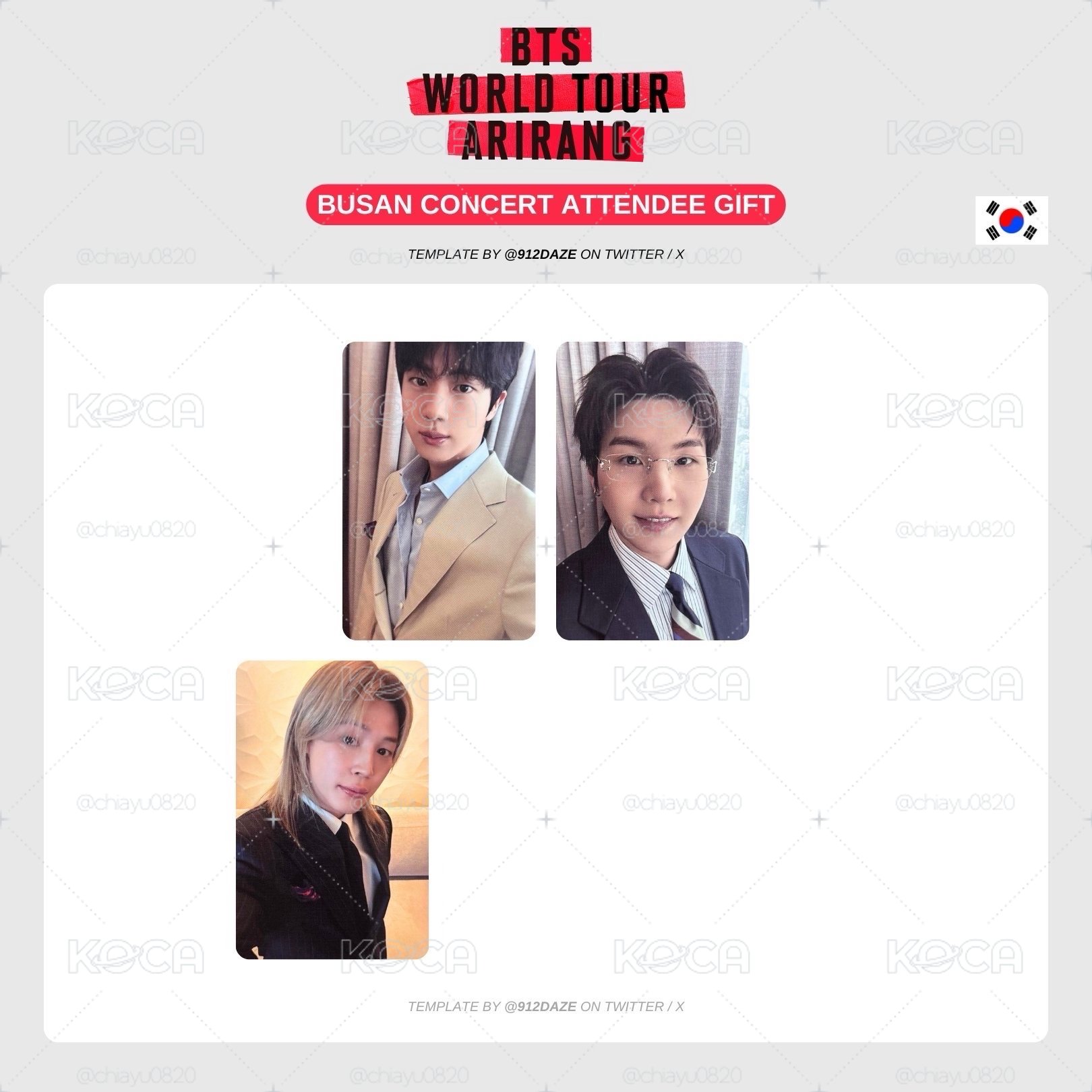 BTS Arirang 釜山入場禮粽卡 整組少國俊 現貨（泰錫已售出）