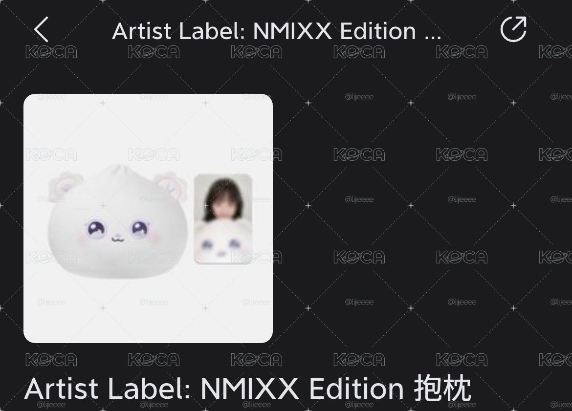  NMIXX Edition 抱枕 嫄 含卡