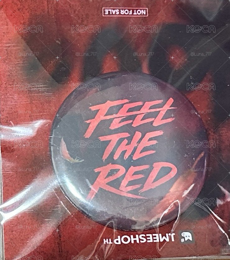 Feel the red 泰bom限定 徽章（附無料）｜泰版儲值小卡