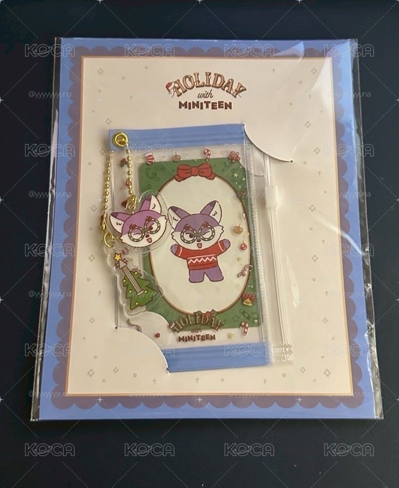 miniteen  聖誕系列 紫狐狸圓卡套