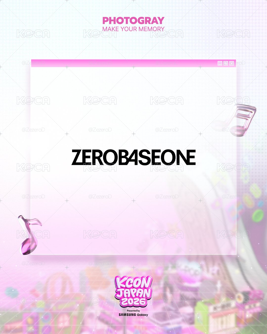ZEROBASEONE ZB1 X [KCON JAPAN 2026 X PHOTOGRAY]人生四格卡 代印 1組兩張