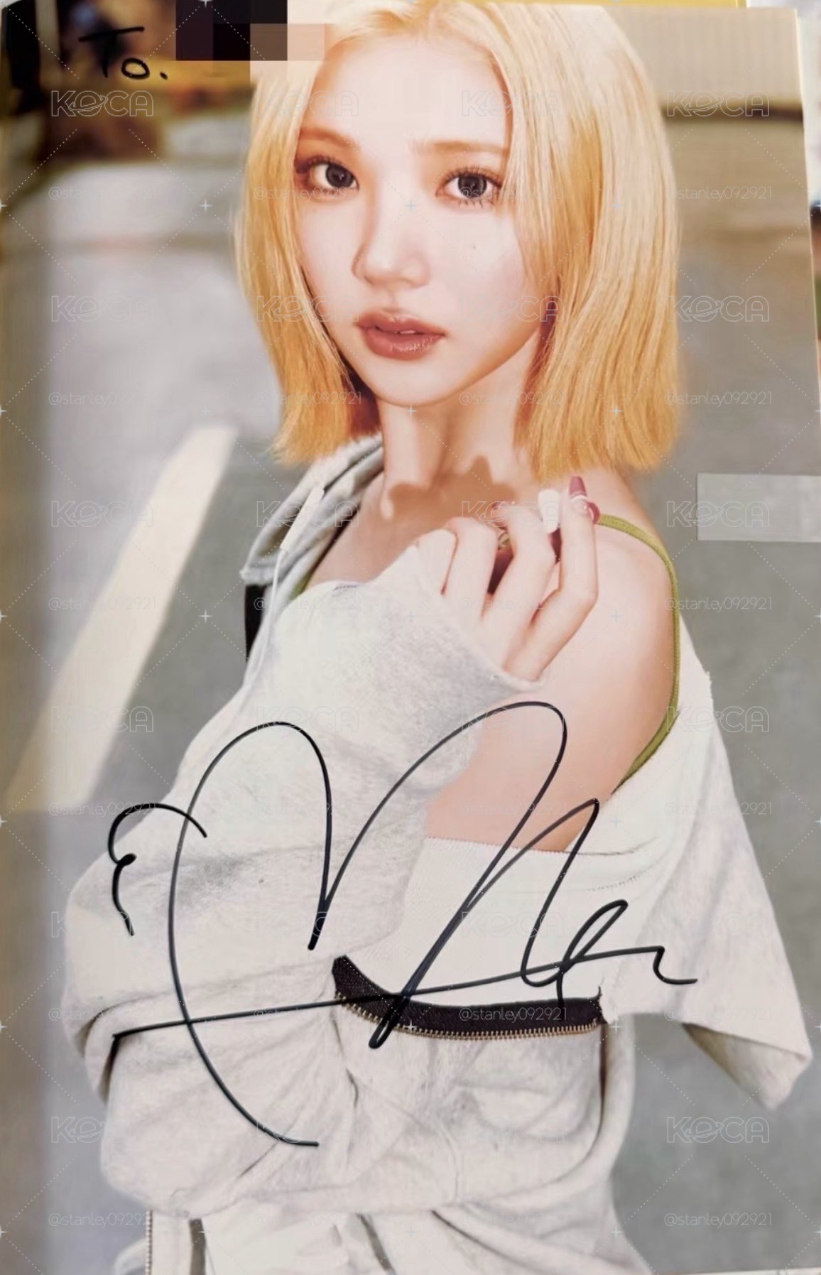 Jiwoo to簽 撕頁