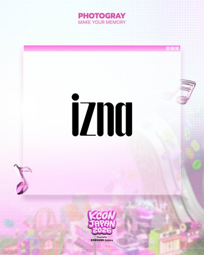 izna X [KCON JAPAN 2026 X PHOTOGRAY] 人生四格卡 代印 1組兩張