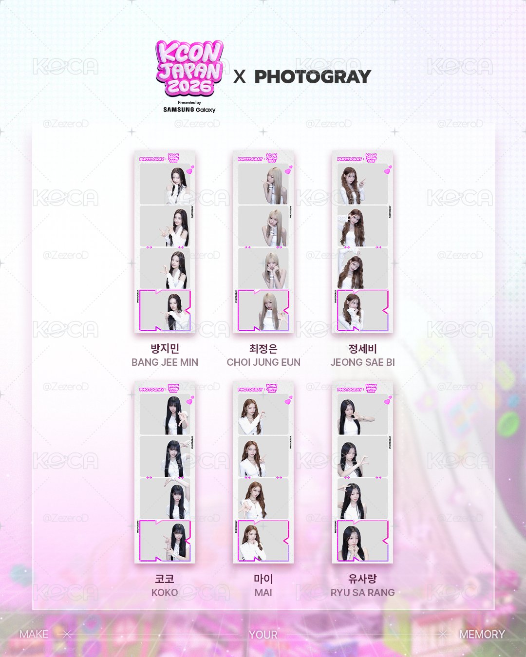 izna X [KCON JAPAN 2026 X PHOTOGRAY] 人生四格卡 代印 1組兩張