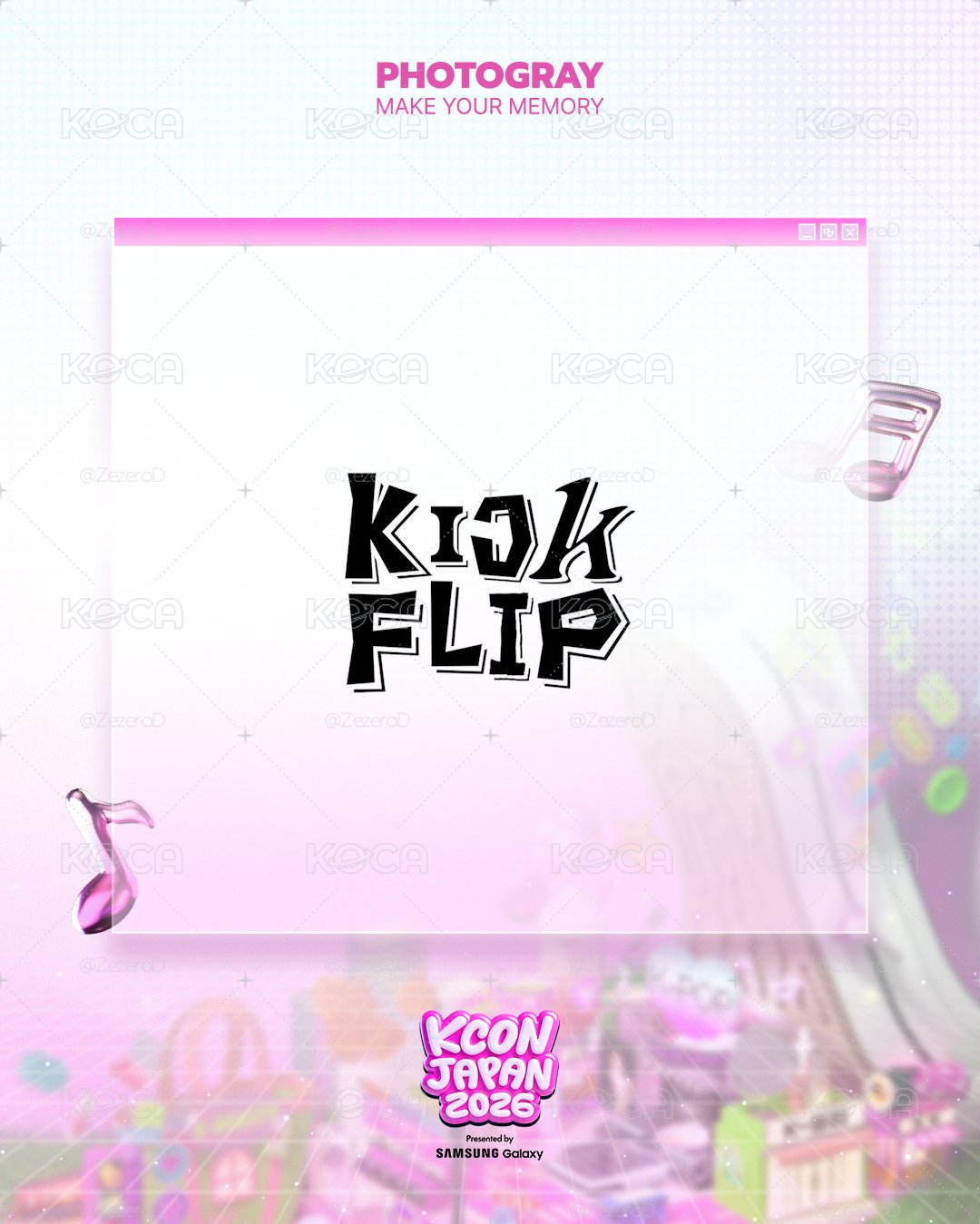KickFlip X [KCON JAPAN 2026 X PHOTOGRAY]人生四格卡 代印 1組兩張