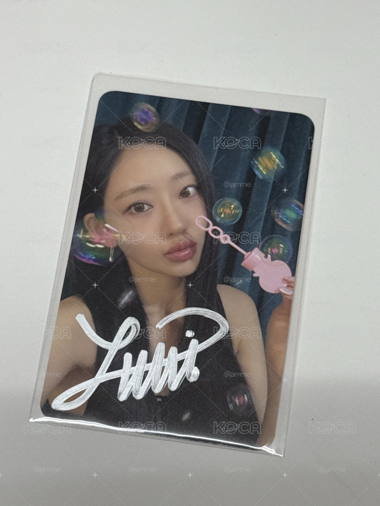 Julie MS東京合影 簽卡
